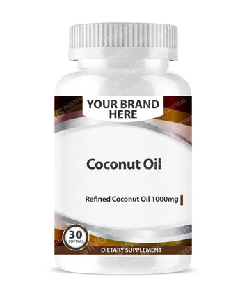 Coconut Oil (MCTs) Softgels White Label | Refined Coconut Oil 1000mg Private Label Softgels Manufacturer