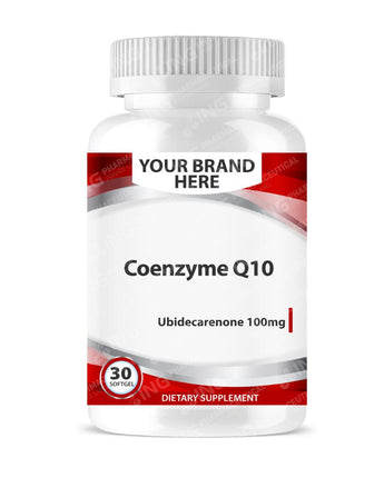 Coenzyme Q10 Softgels White Label | Ubidecarenone (CoQ10) 100mg Private Label Softgels Manufacturer
