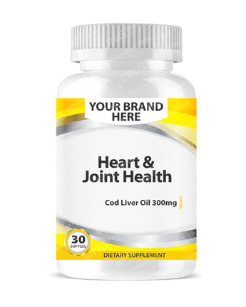 Cod Liver Oil Softgels White Label | Cod Liver Fish Oil 300mg Private Label Softgels Manufacturer