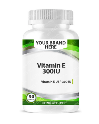 Vitamin E 300IU Softgels White Label | Vit E 300 IU Private Label Softgels Manufacturer