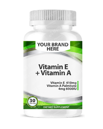 Vitamin E + Vitamin A Softgels White Label | Vit E + Vit A Private Label Softgels Manufacturer