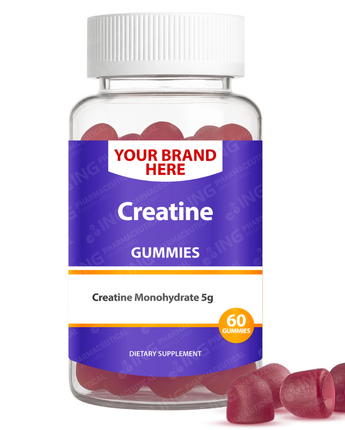 Creatine Gummies Private Label (PECTIN) | Creatine Monohydrate 5g  | Private Label Gummy Manufacturer | LOW MOQ FORMULA