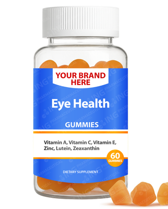 Eye Health Gummies Private Label (PECTIN) | Vision Support Gummies  | Private Label Gummy Manufacturer | LOW MOQ FORMULA