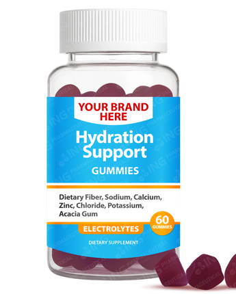 Hydration Support (Electrolytes) Gummies Private Label (PECTIN) | Electrolytes Gummies  | Private Label Gummy Manufacturer | LOW MOQ FORMULA